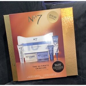 No7 The Ultimate Skincare Collection Lift & Luminate For Face 6 Pc Full Size Set